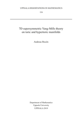 7D Supersymmetric Yang-Mills Theory on Toric and Hypertoric Manifolds