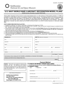 Us Navy World War Ii Aircraft Recognition Model Plans