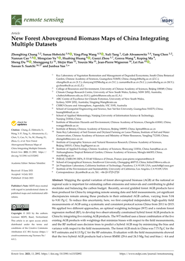 New Forest Aboveground Biomass Maps of China Integrating Multiple Datasets