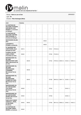 Arrêt Horaires MONTRICHARD VAL DE CHER MONTRICHARD GARE