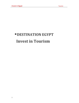 Invest in Tourism