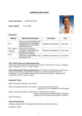 Curriculum Vitae