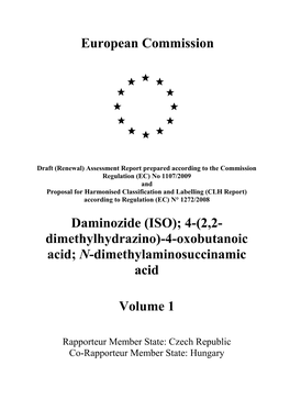 Daminozide (ISO); 4-(2,2- Dimethylhydrazino)-4-Oxobutanoic Acid; N-Dimethylaminosuccinamic Acid