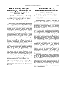 Electrochemical Exploration of Mechanisms for Radioprotection And