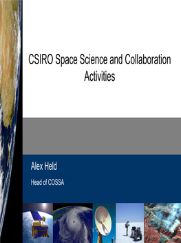 CSIRO Space Science and Collaboration Activities
