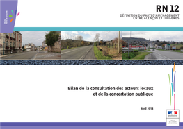 Bilan De La Consultation Des Acteurs Locaux Et De La Concertation Publique