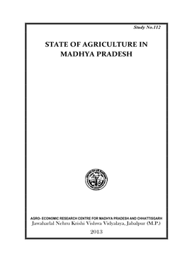 State of Agriculture in Madhya Pradesh