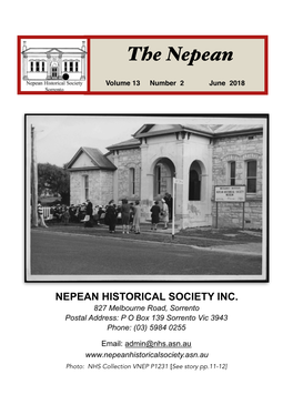 The Nepean Vol 13 No 2 June 2018