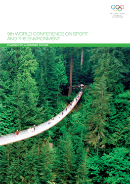 9Th WORLD CONFERENCE on SPORT and the ENVIRONMENT