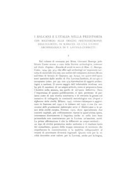 I Balcani E L'italia Nella Preistoria 285 Zione Estremista, Panillirica Di Vladimir Georgiev, Die Träger Der Kretisch-Mykenischen Kultur, T, 1937