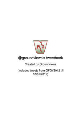 @Groundviews's Tweetbook