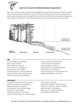 Native Plants for Riparian Habitats