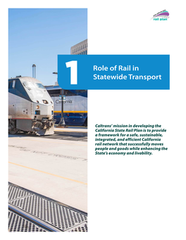 1 Role of Rail in Statewide Transport