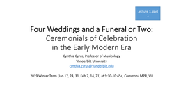 Four Weddings and a Funeral Or