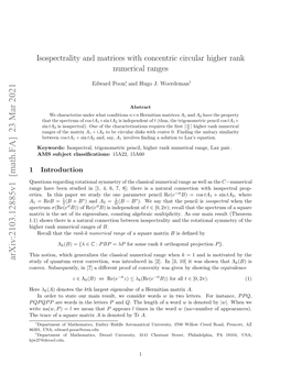 Isospectrality and Matrices with Concentric Circular Higher Rank