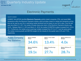 Electronic Payments 2018 Q1