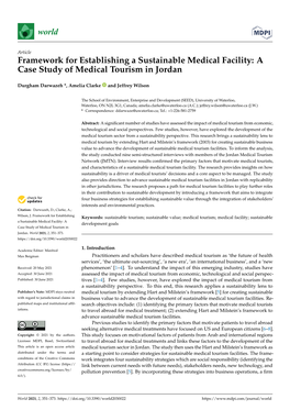 A Case Study of Medical Tourism in Jordan