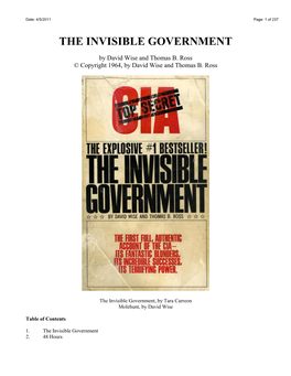 The Invisible Government