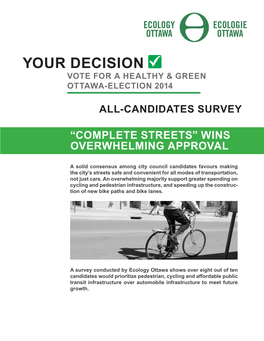 Complete Streets” Wins Overwhelming Approval