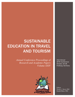 Sustainable Education in Travel and Tourism