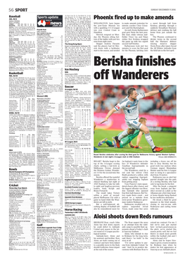 Berisha Finishes Off Wanderers
