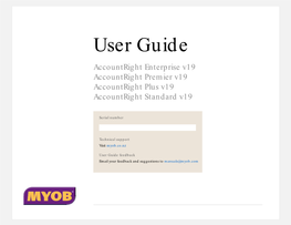 MYOB Accountright User Guide