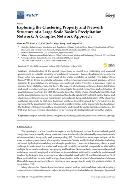 Exploring the Clustering Property and Network Structure of a Large-Scale Basin’S Precipitation Network: a Complex Network Approach