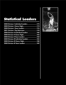 Statistical Leaders