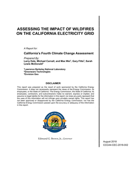 Assessing the Impact of Wildfires on the California Electricity Grid