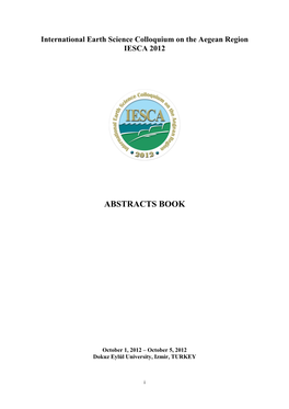 Abstracts Book