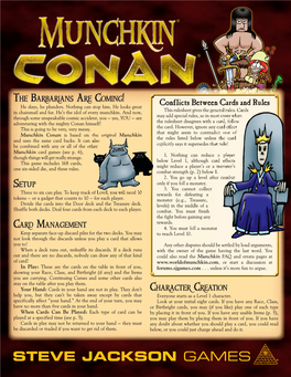 Munchkin Conan Rules