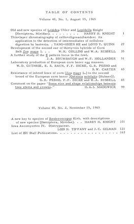 Resistance of Inbred Lines of Corn (Zea Mays L.) to the Second Brood