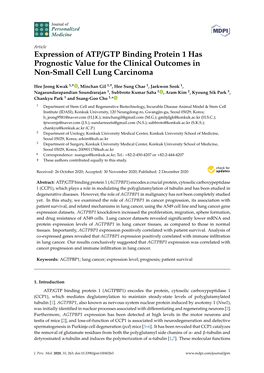 Expression of ATP/GTP Binding Protein 1 Has Prognostic Value for the Clinical Outcomes in Non-Small Cell Lung Carcinoma