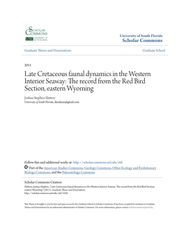 Late Cretaceous Faunal Dynamics in the Western Interior Seaway