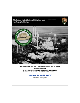 Junior Ranger Book (B Reactor), Manhattan Project National