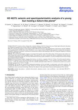 HD 46375: Seismic and Spectropolarimetric Analysis of a Young Sun Hosting a Saturn-Like Planet