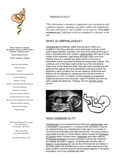 What Is Omphalocele? How Common Is
