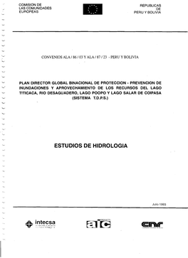 TDPS 0011 Estudio De Hidrologia