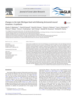 Changes in the Lake Michigan Food Web Following Dreissenid Mussel Invasions: a Synthesis