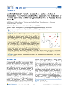 Combined Electron Transfer Dissociation−Collision-Induced