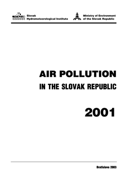Air Pollution in the SR 2001