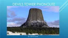 Composition Percentages of Devils Tower Tonalite Vs. Tonalites In