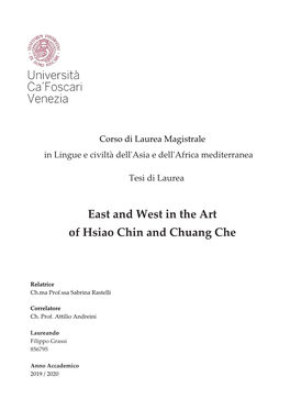 East and West in the Art of Hsiao Chin and Chuang