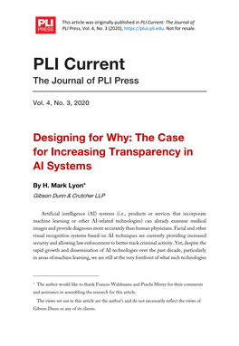 PLI Current: the Journal of PLI Press, Vol