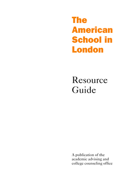 The American School in London Resource Guide