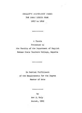 August, 1965 Approved for the Y~Jor Department ~~.~