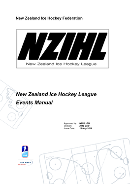 New Zealand Ice Hockey League Events Manual