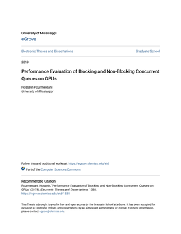 Performance Evaluation of Blocking and Non-Blocking Concurrent Queues on Gpus