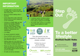 Step out Health Walk