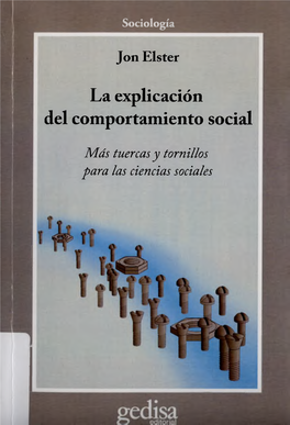 La Explicación Del Comportamiento Social